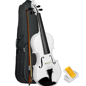 Violín Acústico 4/4 Incluye Arco, Brea y Estuche Color Blanco