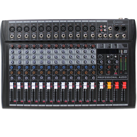 Consola Mezcladora 12 Canales Bluetooth Usb Estudio Sonido