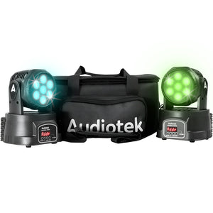 Set 2 Cabeza Movil Robotica Wash 7 Leds Rgbw 120w Con Bolsa