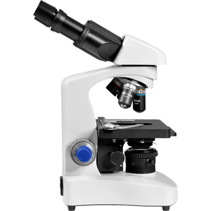 Microscopio Binocular Planacromatico 10x-1000x Profesional Color Blanco