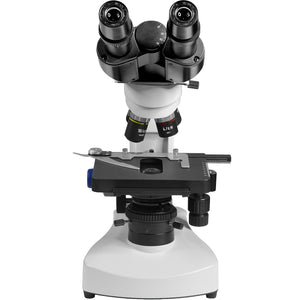 Microscopio Binocular Planacromatico 10x-1000x Profesional Color Blanco