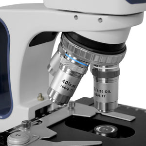 Microscopio Binocular Acromatico 10x-100x Profesional Color Blanco