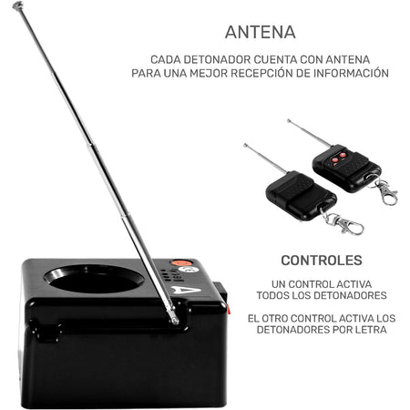 Detonadores Pirotecnia Fria Chisperos Inalambricos 4 Pz