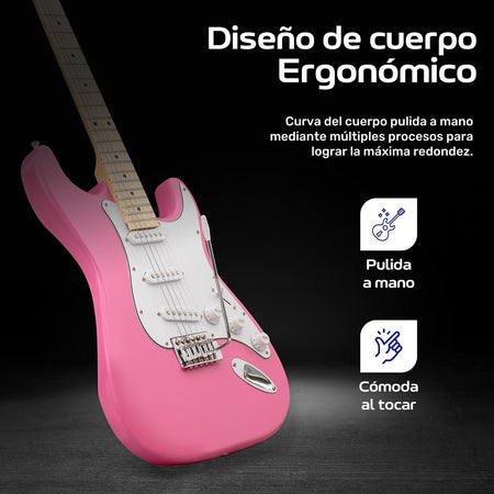 Guitarra Electrica Accesorios + Amplificador De Regalo 9v 5a