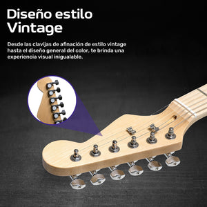 Guitarra Electrica Accesorios + Amplificador De Regalo 9v 5a