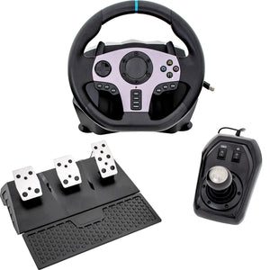 Volante Pedales Palanca Kit Xbox One Series Pc Ps4 Switch