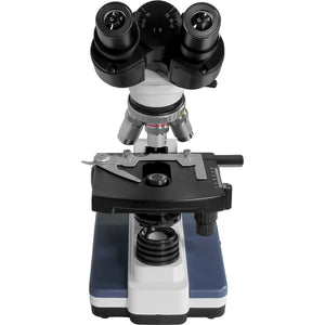 Microscopio Acromatico Binocular Camara 10x-100x Profesional Color Blanco