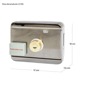 Chapa Cerradura Electrica Control Rfdi Acceso Inteligente