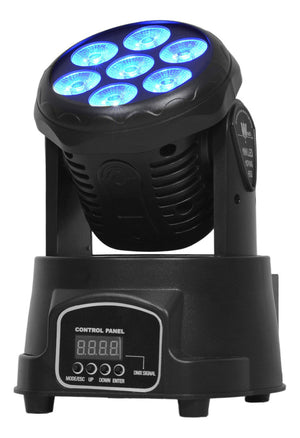 Cabeza Movil Robotica 7 Leds 2 Piezas Giratorio Luces Fiesta