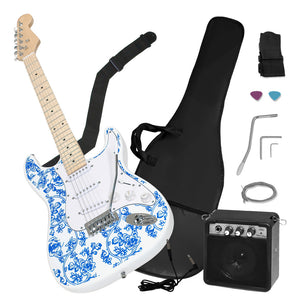Guitarra Electrica Accesorios + Amplificador De Regalo 9v 5a