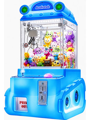Maquina Garra Mini Doll Arcade Led Comercial Ajustable Azul