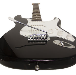 Guitarra Eléctrica Tipo Stratocaster con Amplificador Color Negro