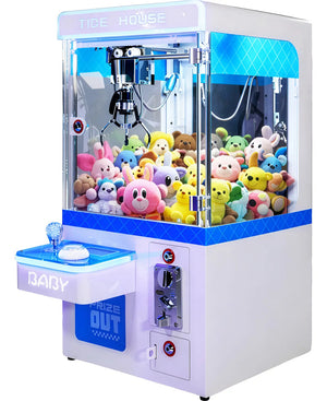 Mini Maquina Garra Peluche Mini Doll Caza Luz Sonido Tankman Color Azul