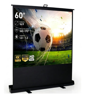 Pantalla Proyector Manual Pull Up Ultracontraste 60' Full Hd