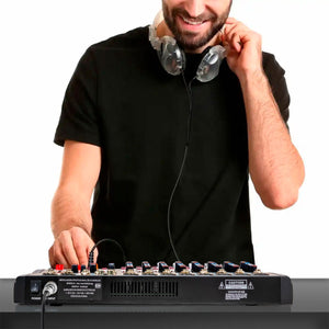 Consola Mezcladora 8 Canales Bluetooth Usb Estudio Sonido