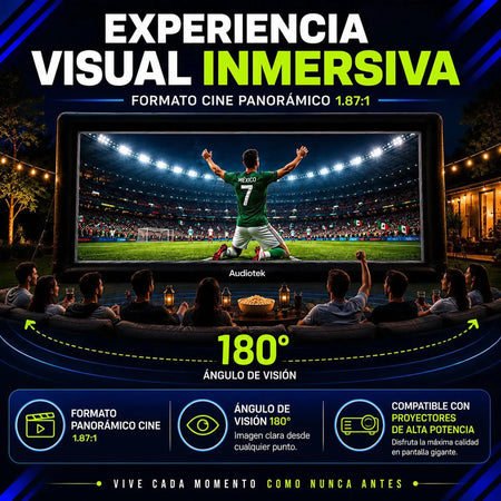 Pantalla Inflable Proyector 16 Ft Exterior Ultracontraste