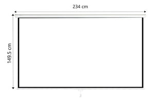 Pantalla Proyector Manual 100' Blackout 16:9 Quick Release