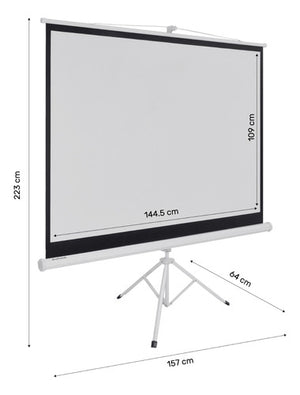 Pantalla De Proyeccion Manual Con Tripie 72 Pulgadas