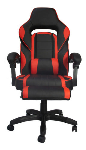 Silla Gamer Ergonómica Reclinable con Reposa Pies