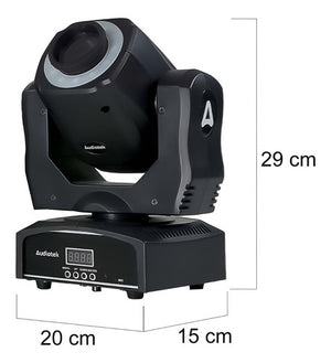 Set 2 Cabeza Movil Aro Rgb Robotica 90w Con Mochila