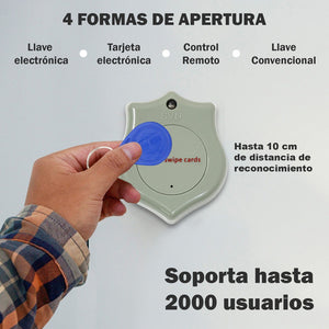 Chapa Cerradura Electrica Control Rfdi Acceso Inteligente