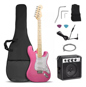 Guitarra Electrica Accesorios + Amplificador De Regalo 9v 5a