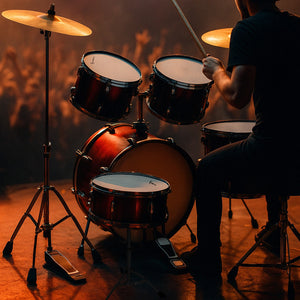 Bateria Musical Acustica 5 Piezas 22 Tambor Baquetas