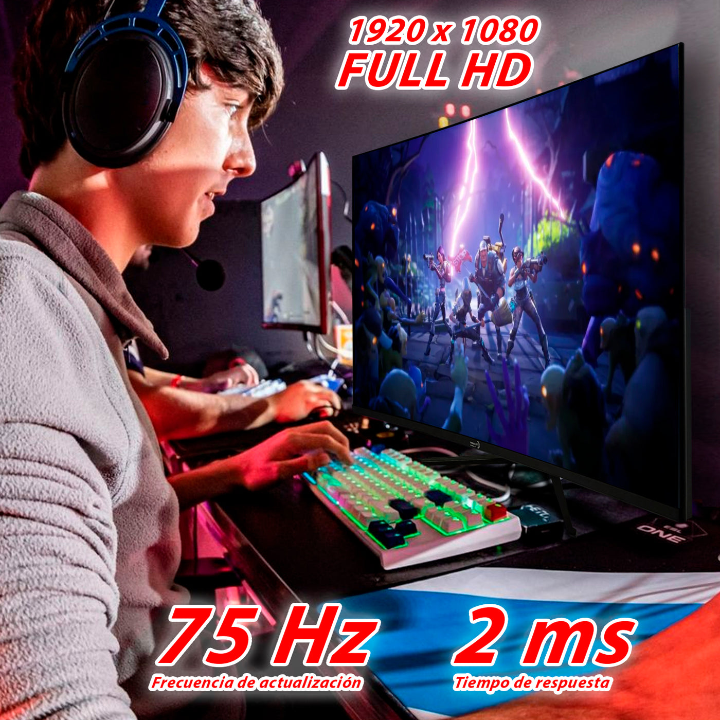 Monitor Pc Gamer 24 Pulgadas 75hz Hdmi 2ms