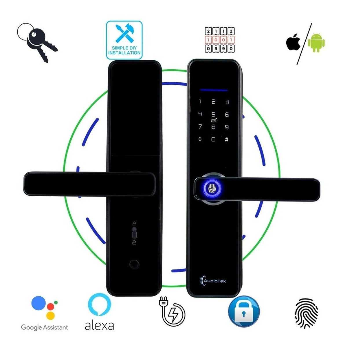Cerradura Wifi Chapa Digital Inteligente App Seguridad – Pro System Audiotek